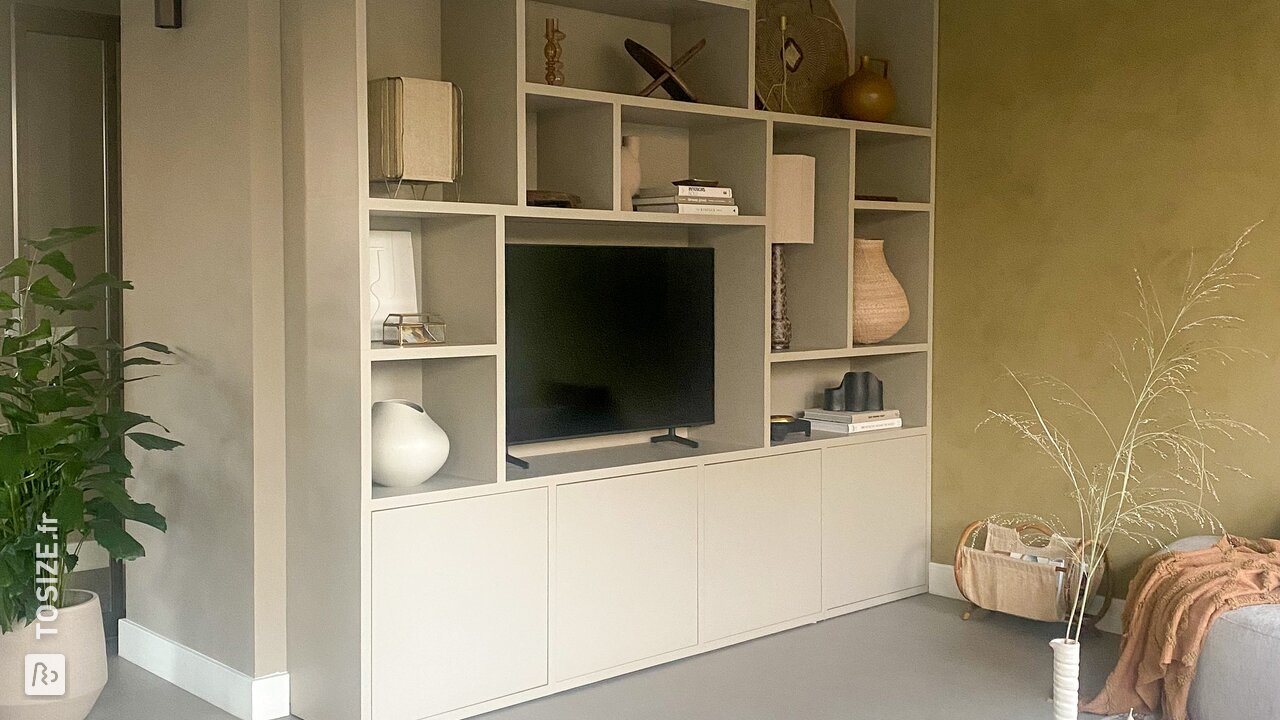 Conception et réalisation d'une armoire en MDF, par Suzanne